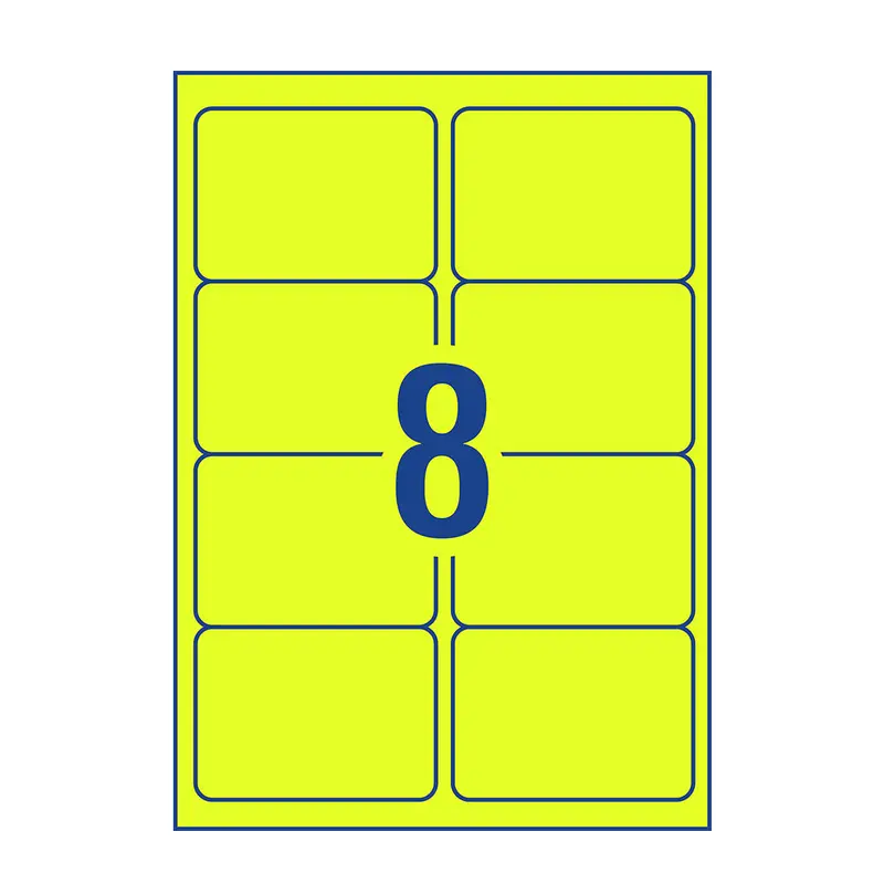 Avery High Visibility Fluoro Address and Shipping Label