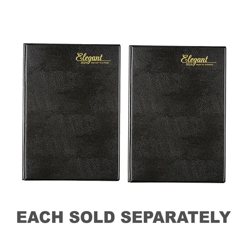 Cumberland Elegant A5 2024 Diary (Black)DTP