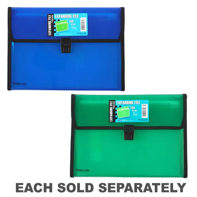 Foldermate Expanding File A4 (13 Pockets)Blue
