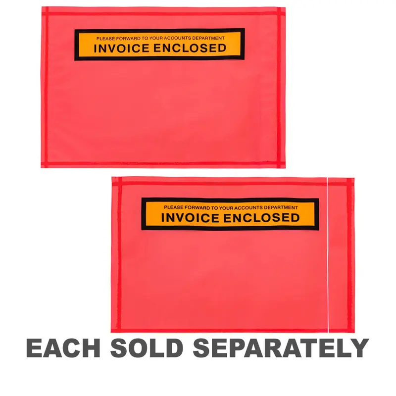 Stylus Invoice Enclosed Self Adhesive Lopes Red165x115mm