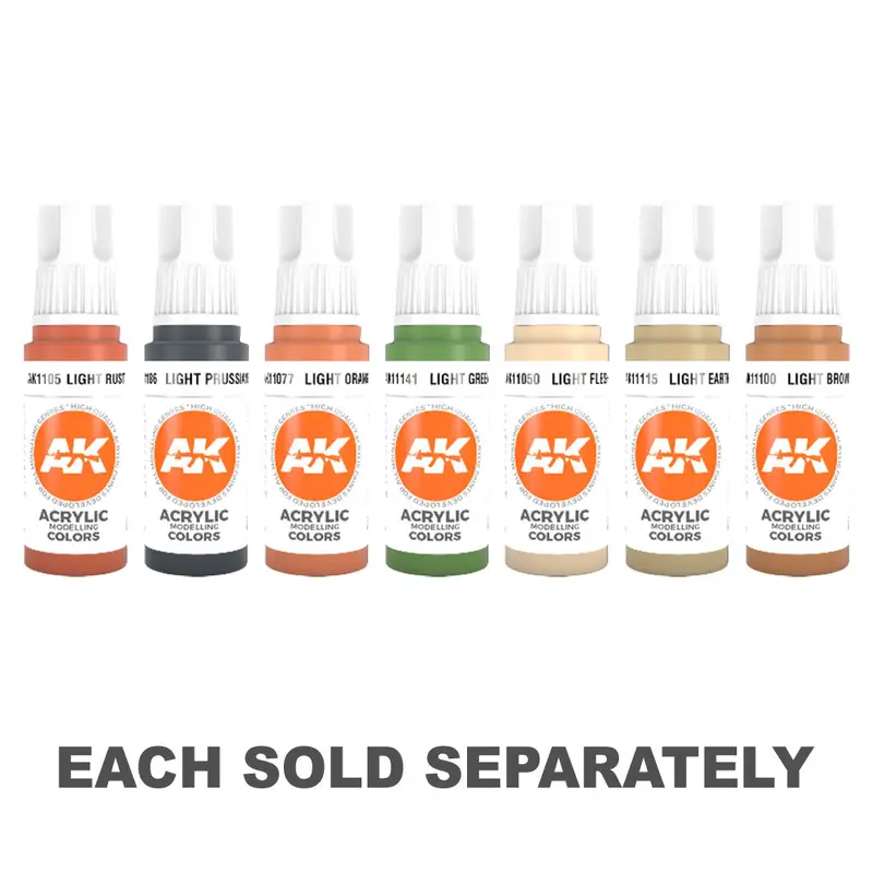 AK Interactive 3Gen Light Acrylic Paint 17mLBrown
