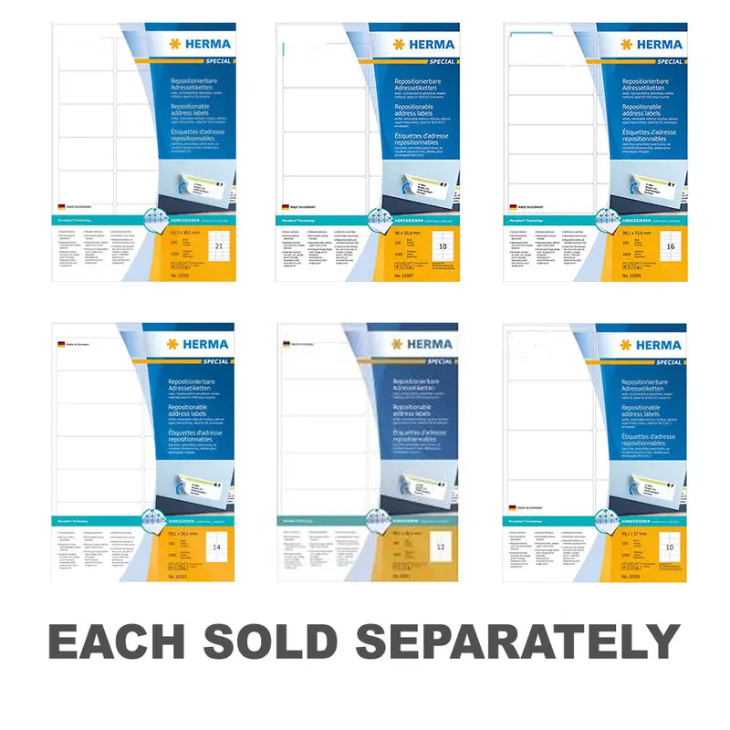 Herma Adhesive Address Labels A4 100pc (White)63.5x38.1mm