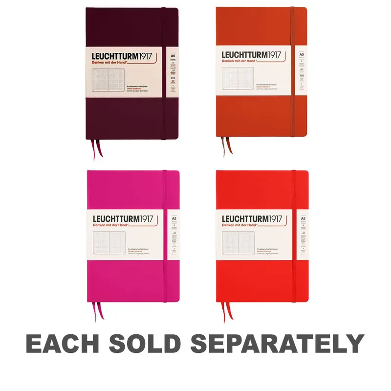 Leuchtturm Hardcover Dotted Notebook A5 (Red)Berry