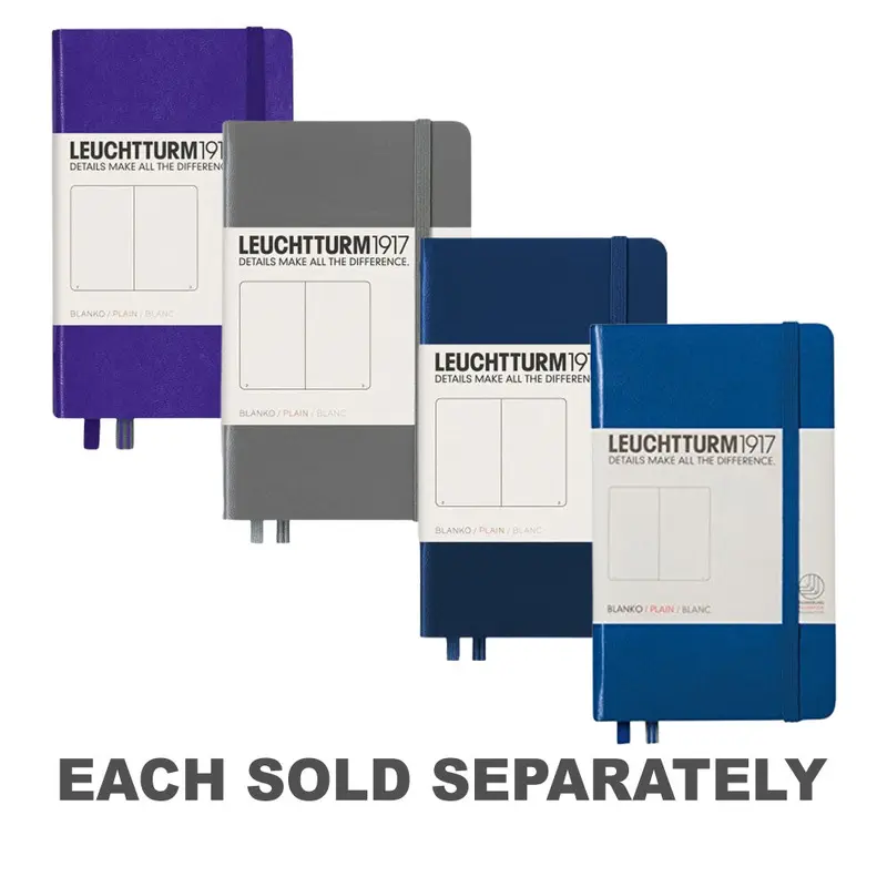 Leuchtturm Hardcover Plain Notebook A6Anthracite