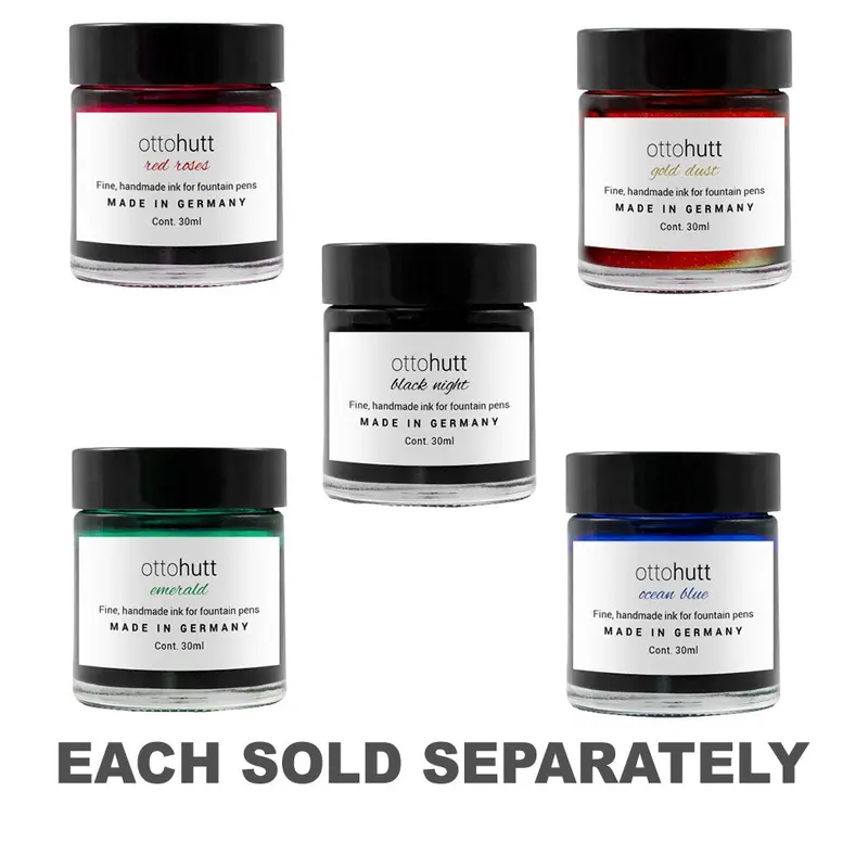 Otto Hutt Handmade Ink Bottle 30mLBlack Night