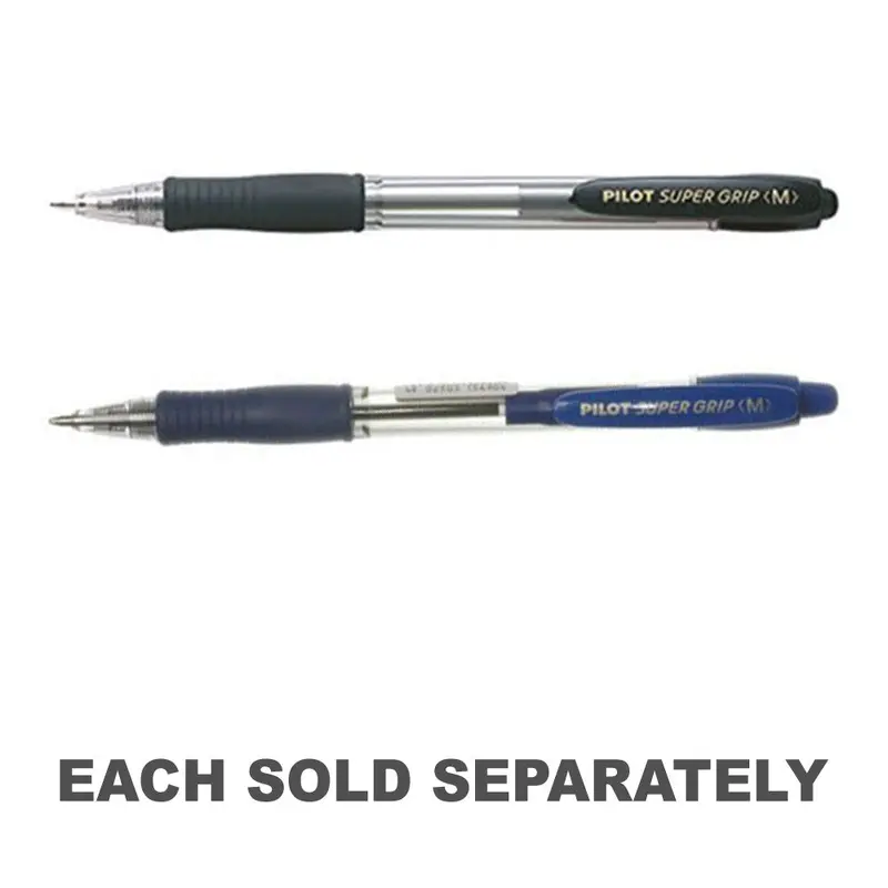 Pilot BPGP-10R Super Grip Retractable Ballpoint PenBlack