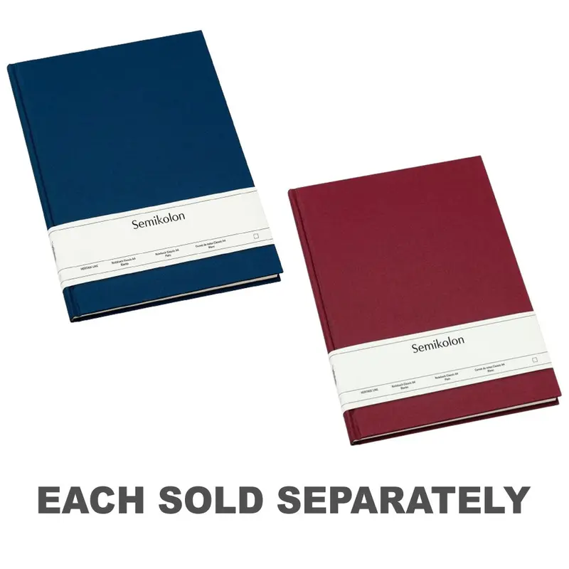 Semikolon Classic Plain Notebook A4Burgundy