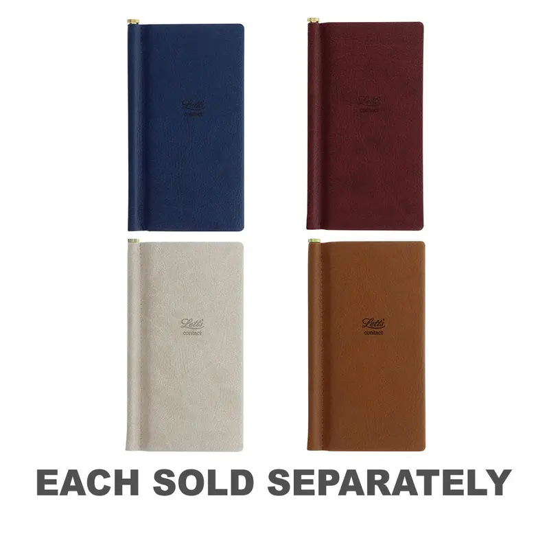 Letts Origins Slim Pocket Address BookChocolate