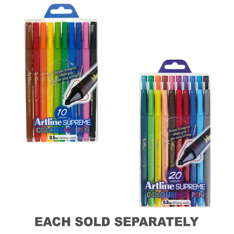 Atline Supreme Fineliner Pen 0.6mmPack of 10