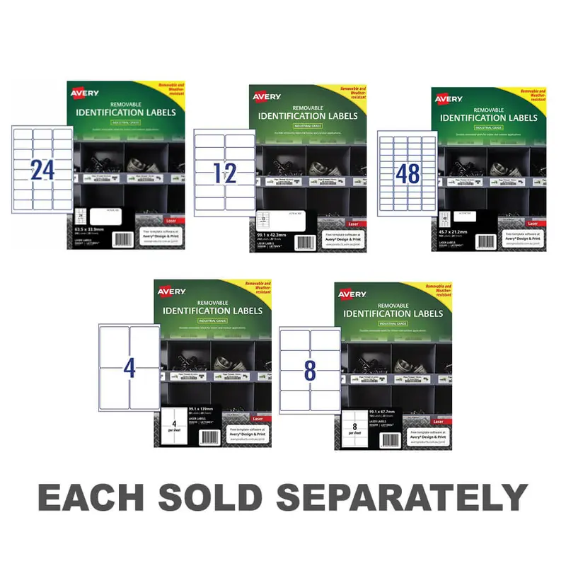 Avery Heavy-duty Removable Label A4160 Labels