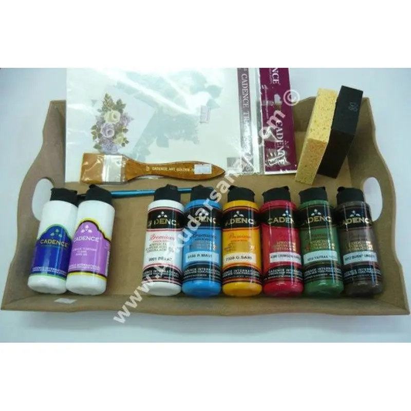 Cadence Wood Painting Set 14 Pieces