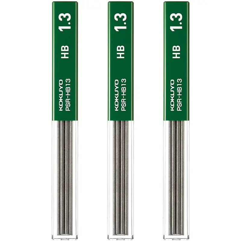 KOKUYO Mechanical Pencil Lead Refill 1.3mm HB, Set of 3, PSR-HB13-1PX3SET