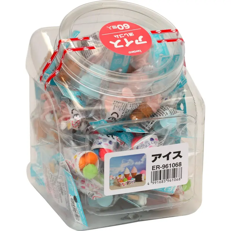 Iwako, Eraser, Ice Cream, 60 Pieces, ER-961068